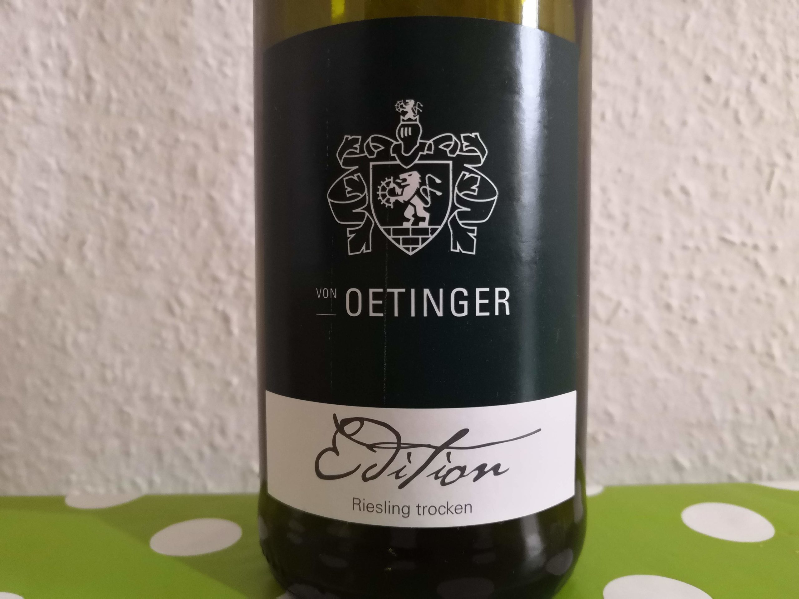 2019er Edition Riesling trocken, Weingut von Oetinger