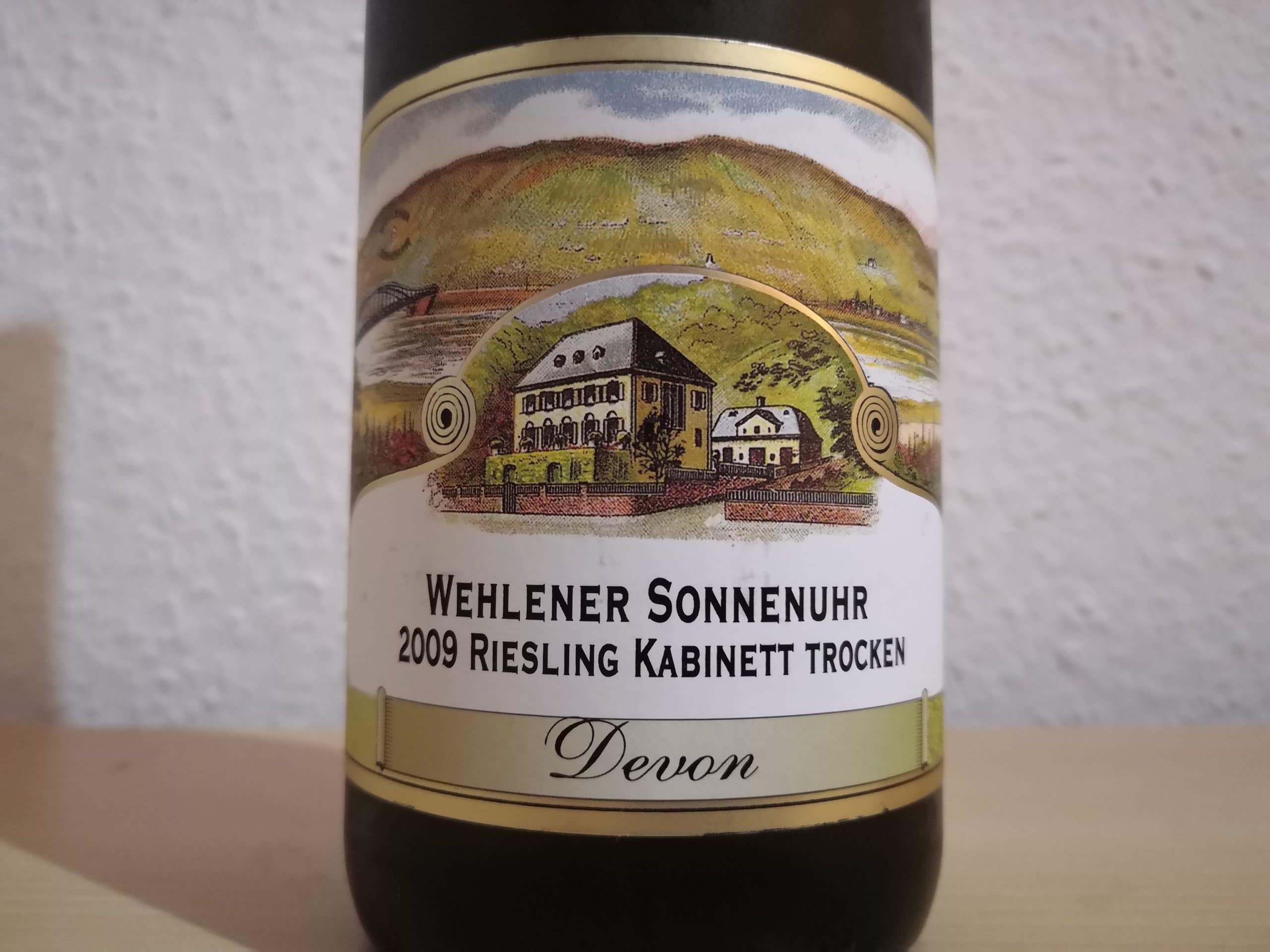 2009er Wehlener Sonnenuhr Devon Riesling Kabinett trocken