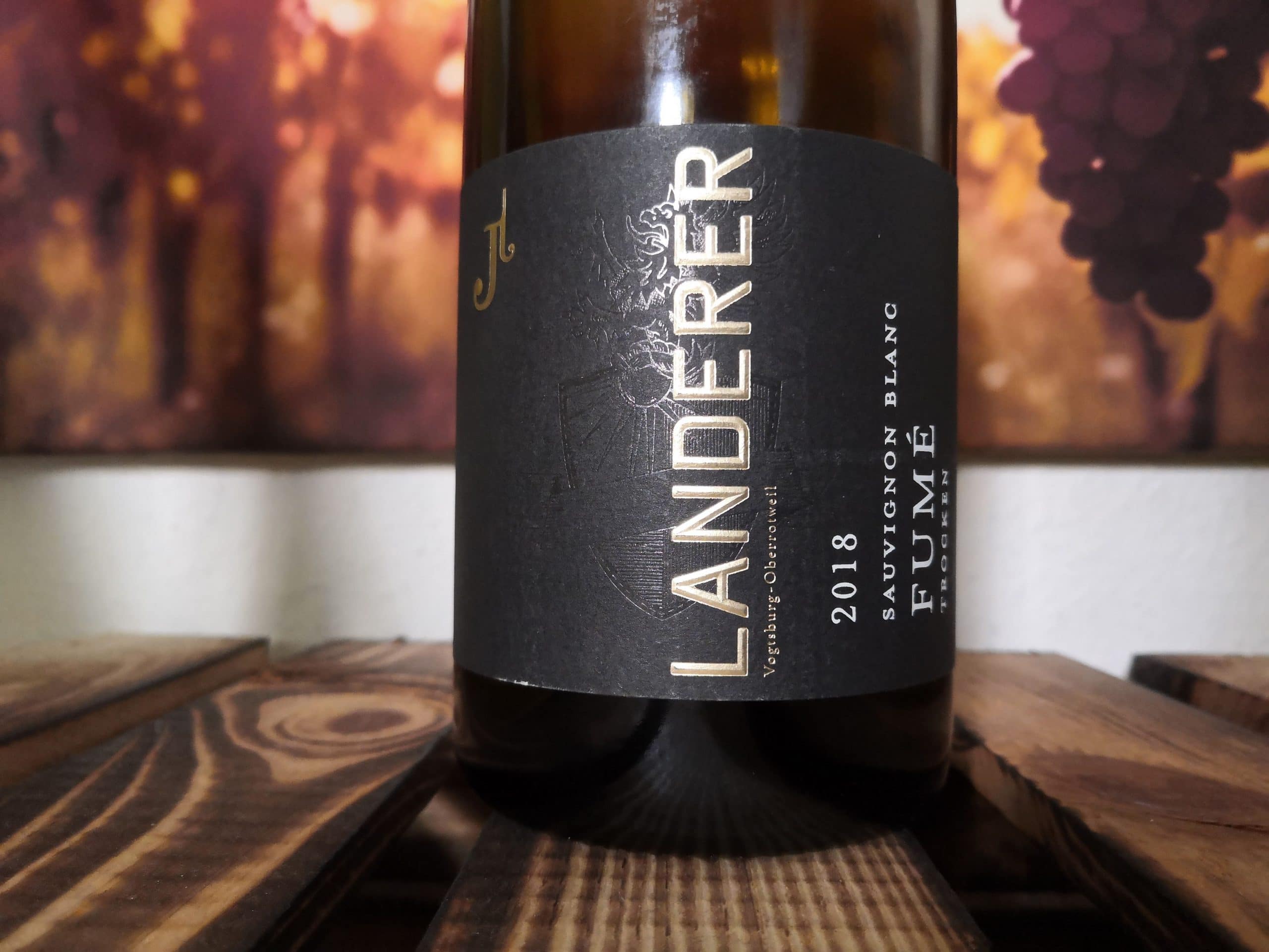 2018er Sauvignon Blanc Fumé trocken vom Weingut Landerer