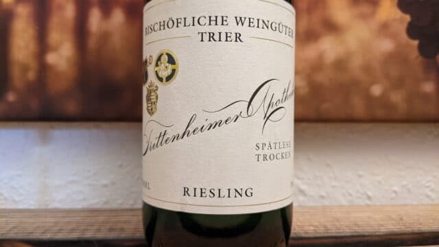 2015er Trittenheimer Apotheke Riesling Spätlese trocken